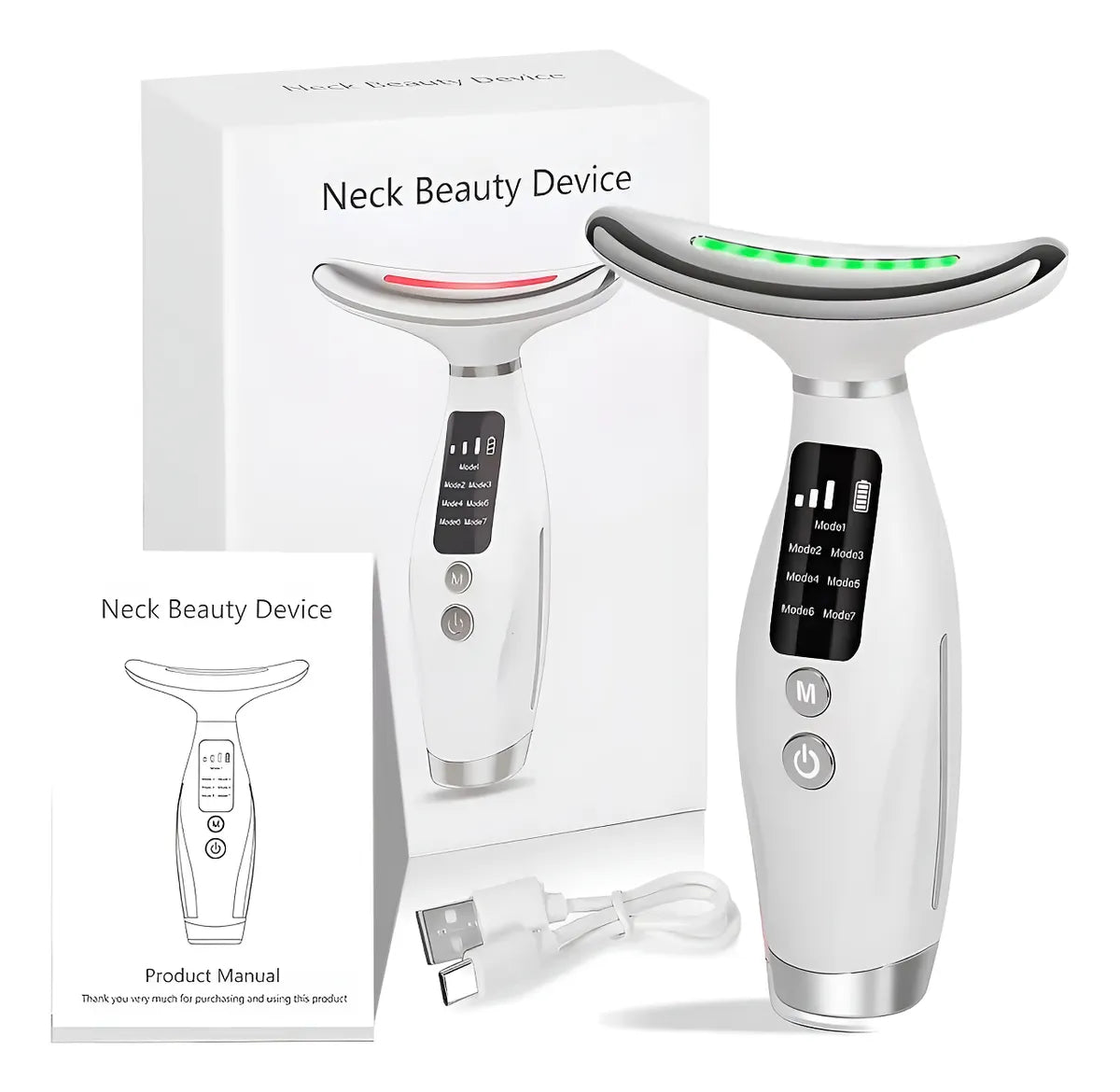 MASAJEADOR FACIAL 07 MODOS DE USO CALEFACCIÓN Y VIBRACIÓN